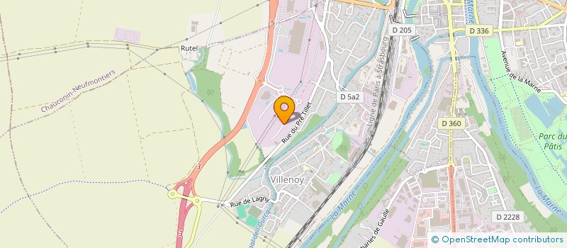 localisation de l'entreprise B ET T AGENCEMENT RENOVATION  VILLENOY