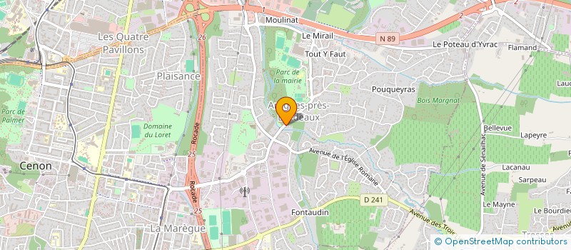 localisation de l'entreprise B ET V CONSTRUCTION à ARTIGUES-PRES-BORDEAUX