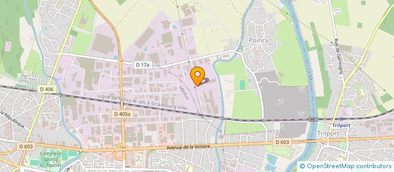 localisation de l'entreprise B. F.  POINCY