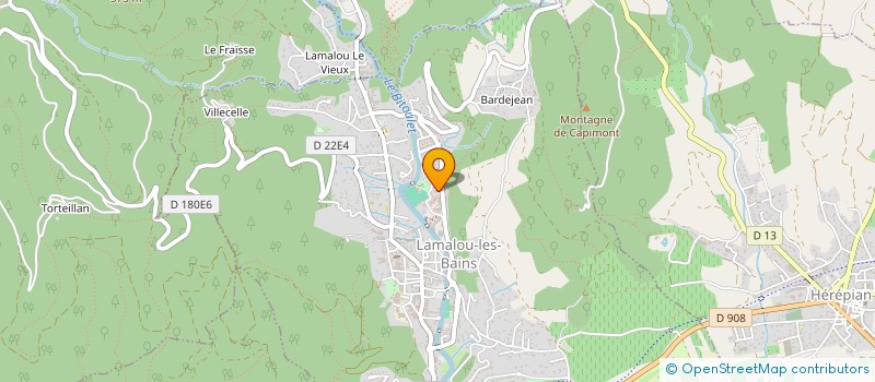 localisation de l'entreprise B F  LAMALOU-LES-BAINS