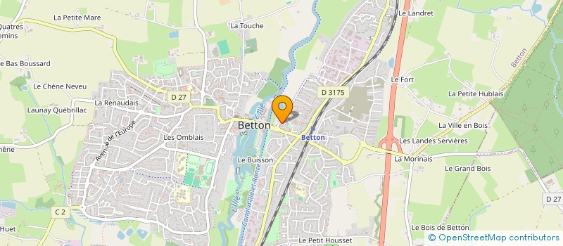 localisation de l'entreprise B-F  BETTON