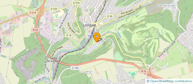 localisation de l'entreprise B.F à LONGWY