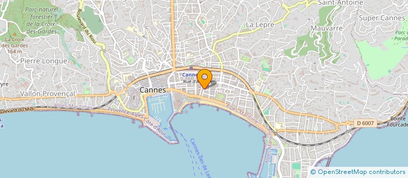 localisation de l'entreprise B & F à CANNES
