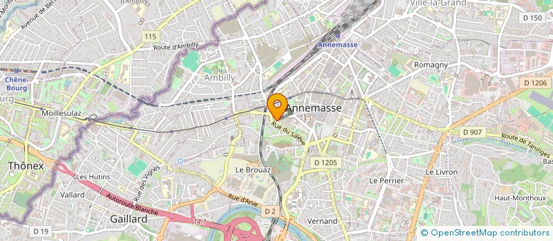 localisation de l'entreprise B&F à ANNEMASSE
