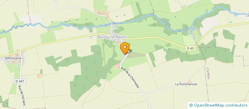 localisation de l'entreprise B.F  BOISSY-LE-REPOS