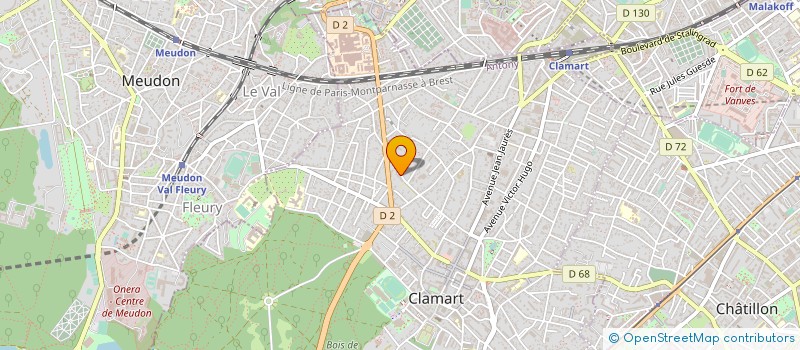 localisation de l'entreprise B.F.A. à CLAMART