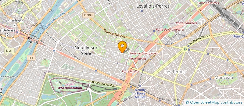 localisation de l'entreprise B-F & A à NEUILLY-SUR-SEINE