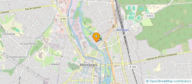 localisation de l'entreprise B.F.A.P. à MONTARGIS