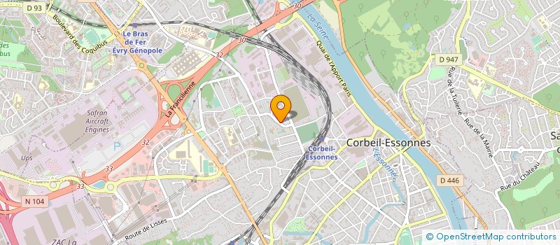 localisation de l'entreprise B.F BATIMENT à CORBEIL-ESSONNES