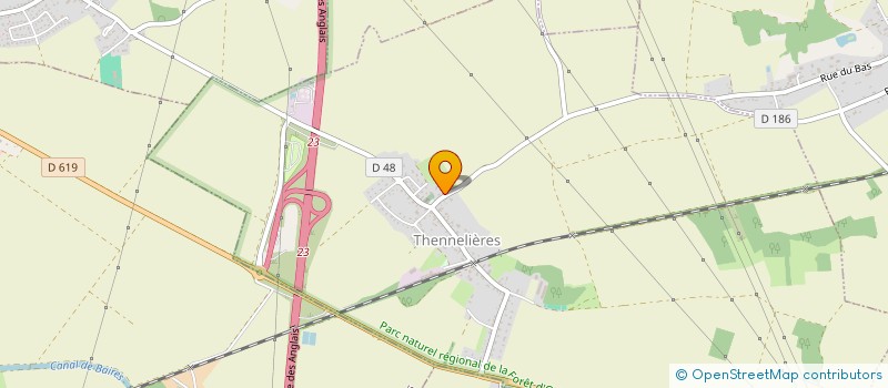 localisation de l'entreprise B.F.C. INVEST  THENNELIERES