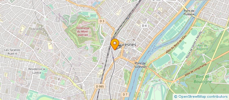 localisation de l'entreprise B.F.C.M à SURESNES