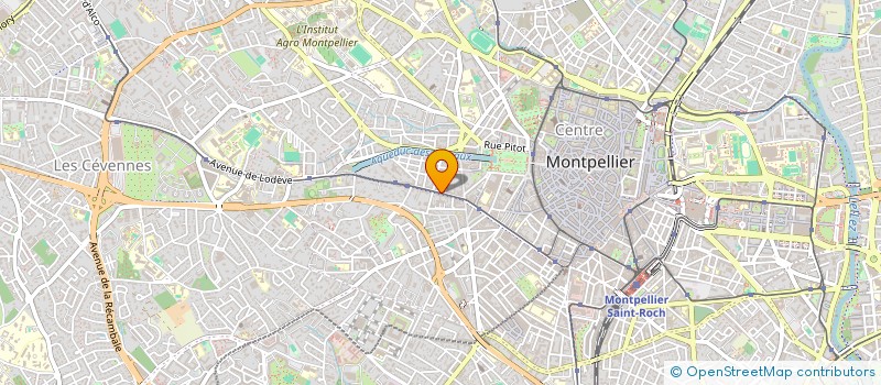localisation de l'entreprise B&F COIFFURE à MONTPELLIER