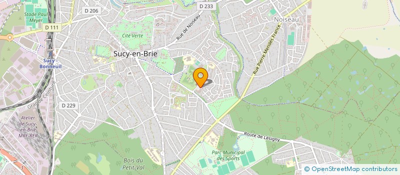 localisation de l'entreprise B.F COMMUNICATION  SUCY-EN-BRIE