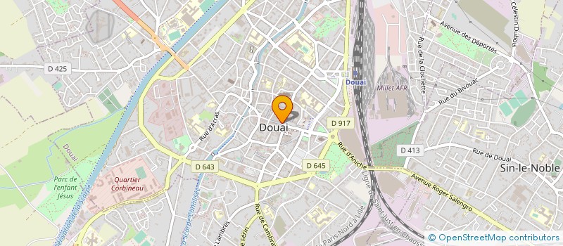 localisation de l'entreprise B.F COMPAGNIE à DOUAI