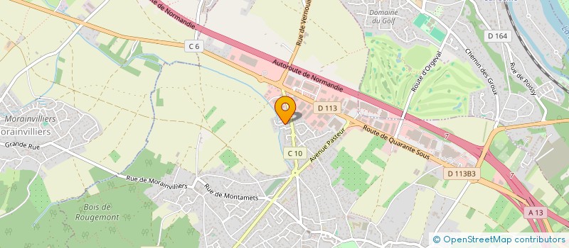 localisation de l'entreprise B & F CZ à ORGEVAL