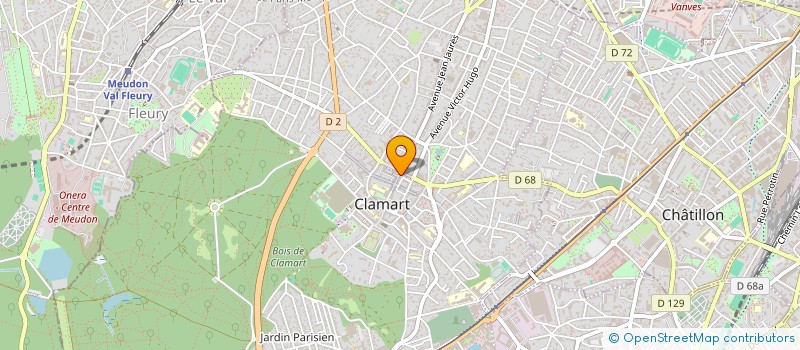 localisation de l'entreprise B.F.D. à CLAMART