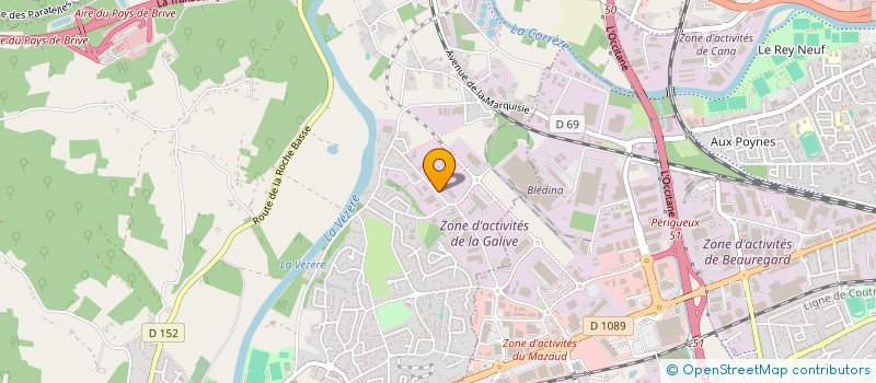 localisation de l'entreprise B F D AUTOMOTIVE  SAINT-PANTALEON-DE-LARCHE