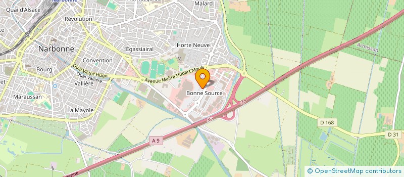 localisation de l'entreprise B F DIFFUSION à NARBONNE