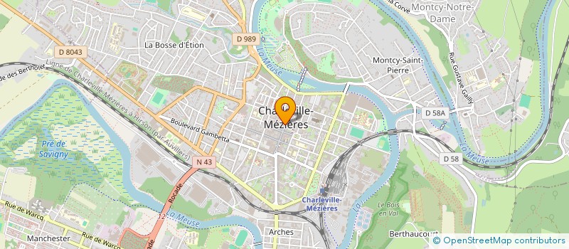 localisation de l'entreprise B&F DIFFUSION  CHARLEVILLE-MEZIERES