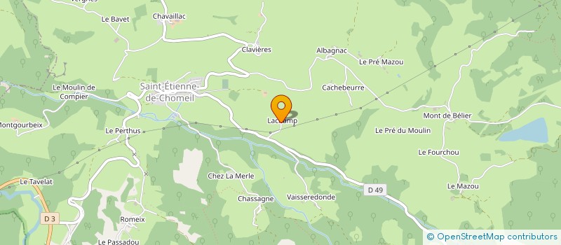 localisation de l'entreprise B F DISTRIBUTION à RIOM-ES-MONTAGNES