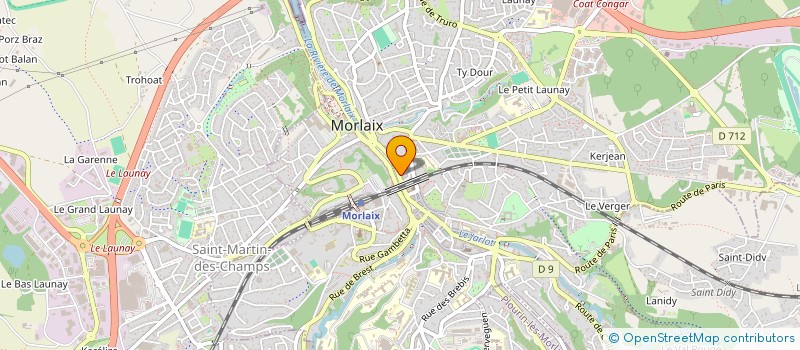 localisation de l'entreprise B.F.G SOCIETY à MORLAIX