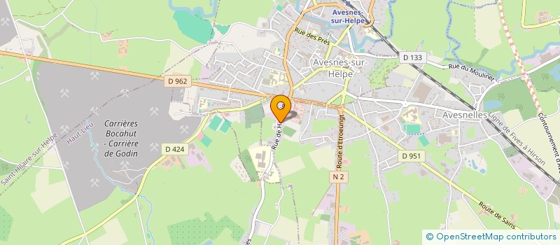 localisation de l'entreprise B.F - IMMO  AVESNELLES