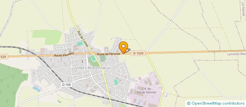 localisation de l'entreprise B&F IMMO à VILLERS-BRETONNEUX