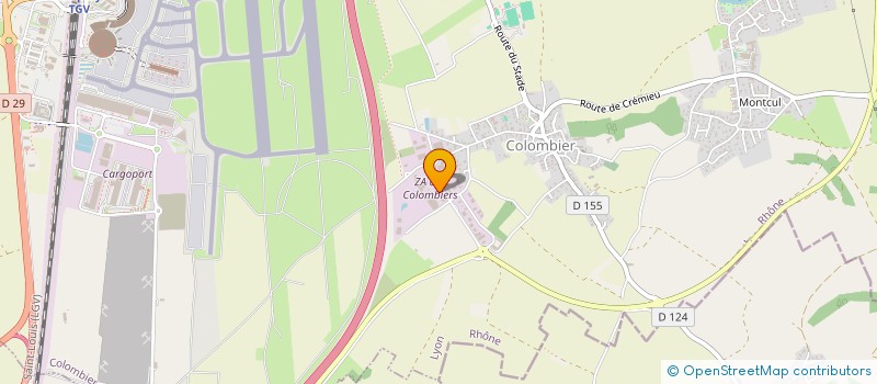 localisation de l'entreprise B F INDUSTRIES à COLOMBIER-SAUGNIEU