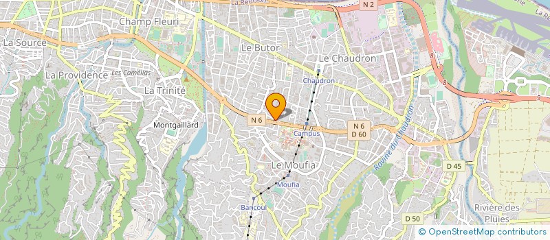 localisation de l'entreprise B & F INVEST à SAINT-DENIS