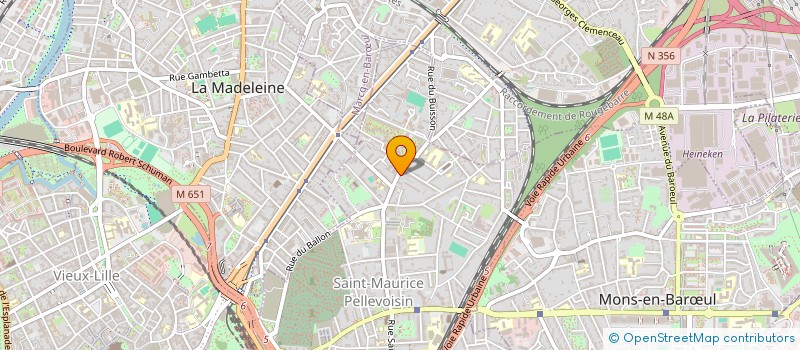 localisation de l'entreprise B-F-J KINE à LILLE