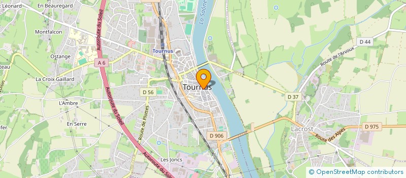 localisation de l'entreprise B.F.J.P à TOURNUS