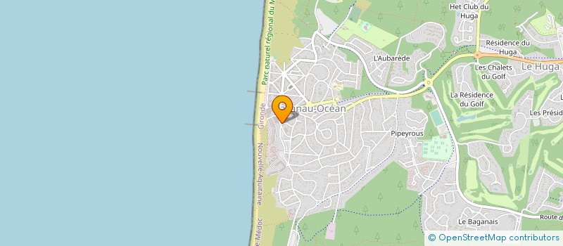 localisation de l'entreprise B.F.K YUKA  LACANAU