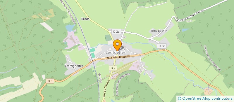 localisation de l'entreprise B.F.L.LORRAINE SARL à LES ISLETTES