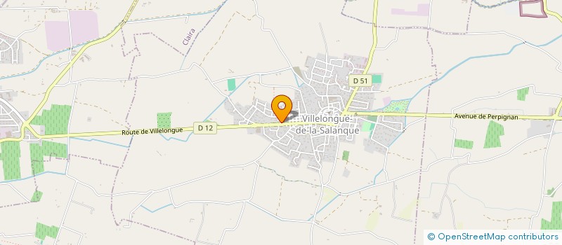 localisation de l'entreprise B.F.M.  VILLELONGUE-DE-LA-SALANQUE