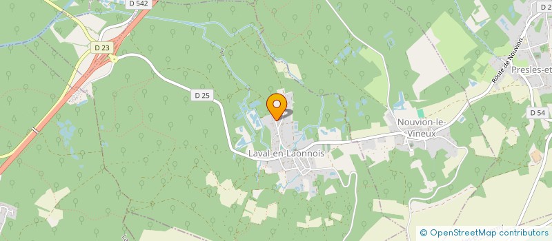 localisation de l'entreprise B.F.M  LAVAL-EN-LAONNOIS