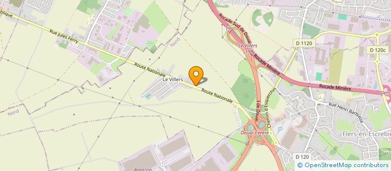 localisation de l'entreprise B.F.N  FLERS-EN-ESCREBIEUX