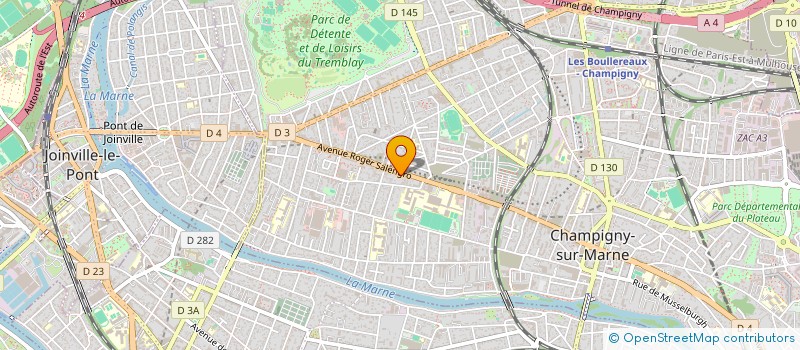 localisation de l'entreprise B.F. NAPA  CHAMPIGNY-SUR-MARNE