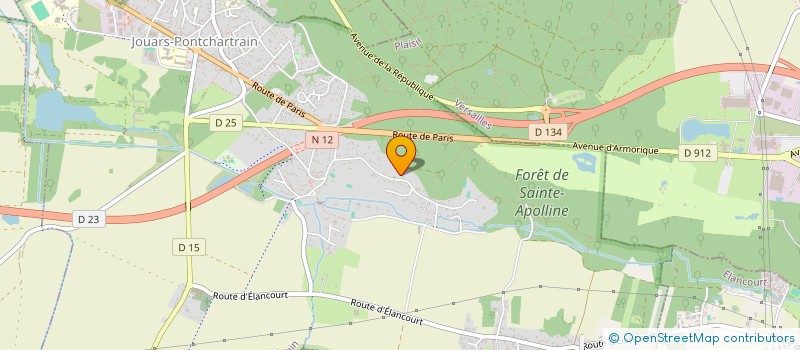 localisation de l'entreprise B & F ORIGINS  JOUARS-PONTCHARTRAIN