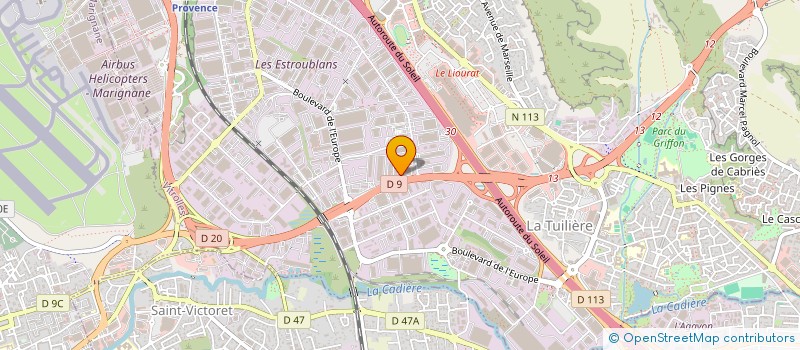 localisation de l'entreprise B.F.P. à VITROLLES