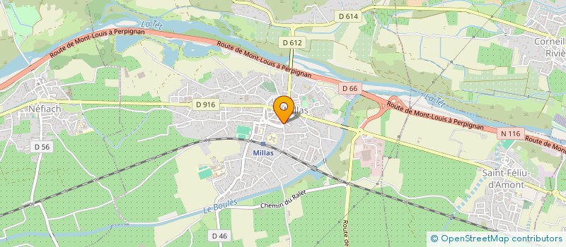 localisation de l'entreprise B.F. PARTICIPATIONS à MILLAS