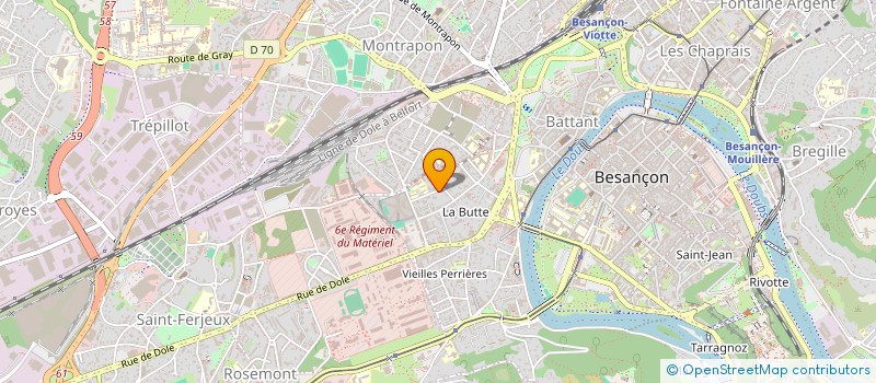 localisation de l'entreprise B.F PLOMBERIE  BESANCON