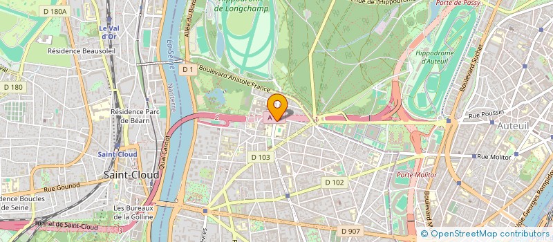 localisation de l'entreprise B.F.R  BOULOGNE-BILLANCOURT