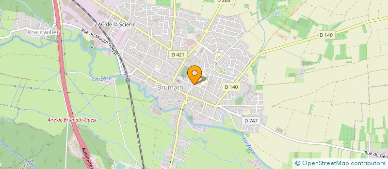 localisation de l'entreprise B.F.R.  BRUMATH