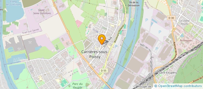 localisation de l'entreprise B.F.R. à CARRIERES-SOUS-POISSY