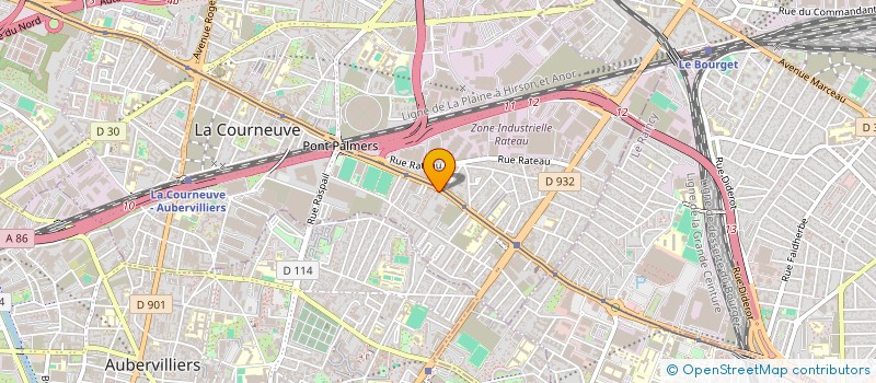 localisation de l'entreprise B.F.RENOV (BANGLA FRANCE RENOV) à LA COURNEUVE