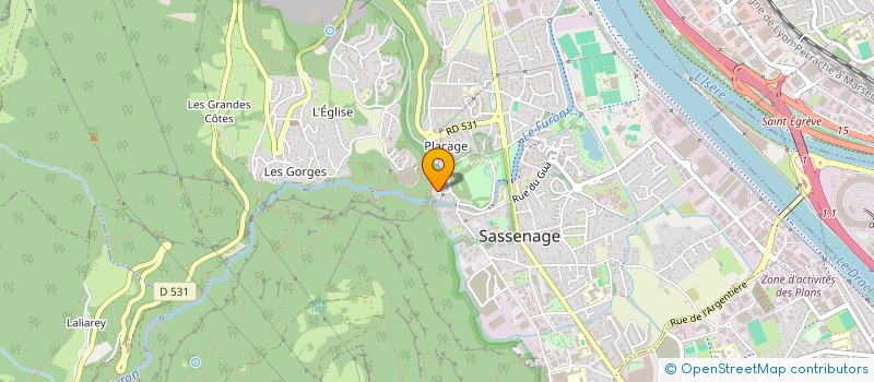 localisation de l'entreprise B.F. RENOVATION  SASSENAGE