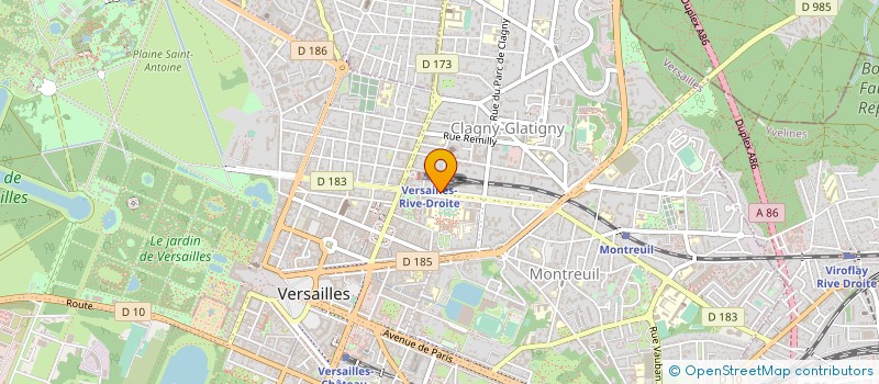 localisation de l'entreprise B F RESEAUX à VERSAILLES