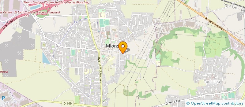 localisation de l'entreprise B.F.S.P  MIONS
