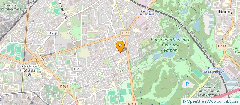 localisation de l'entreprise B F SERVICES  STAINS
