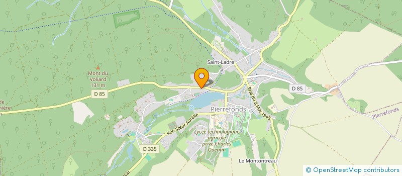 localisation de l'entreprise B.F. SEVERINE  PIERREFONDS